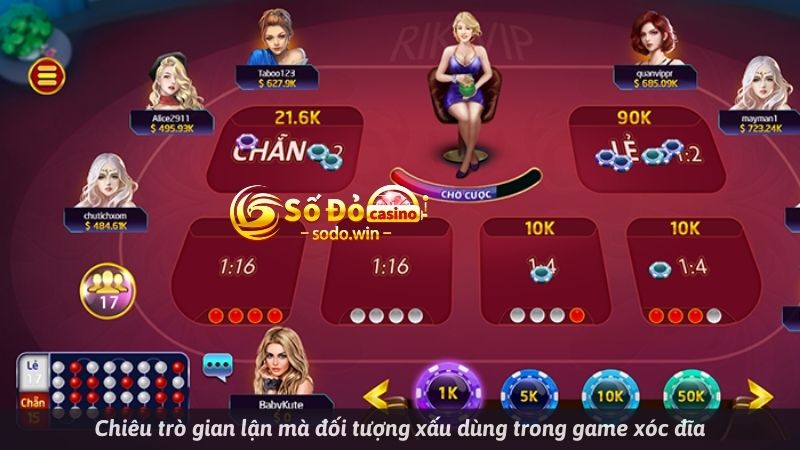 Chiêu trò gian lận mà đối tượng xấu dùng trong game xóc đĩa